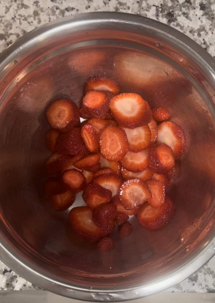 Strawberries in bowl