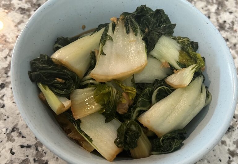 Quick and Light Honey Garlic Baby Bok Choy